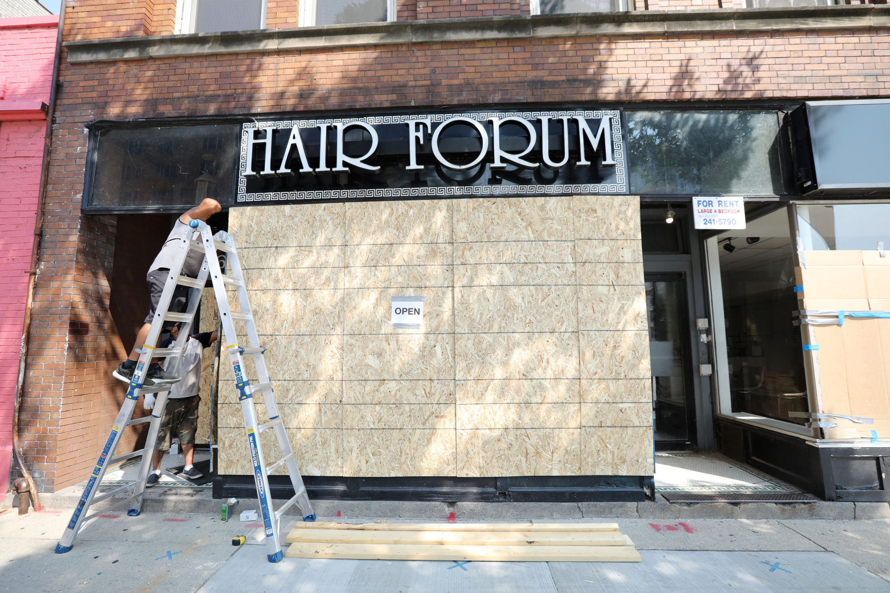 Clean up downtown after Tuesday night protests